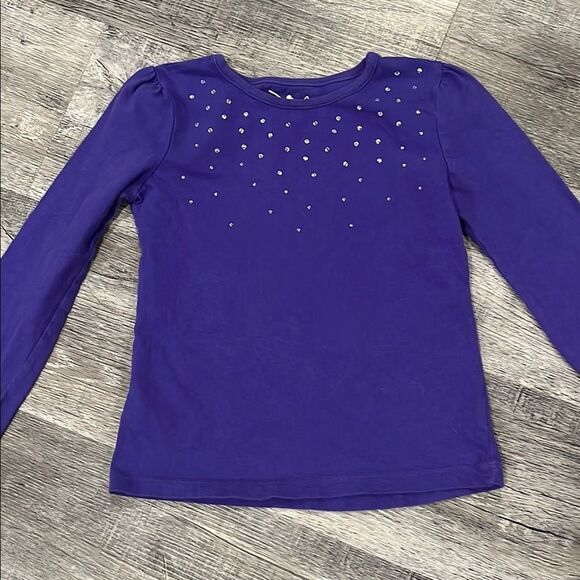 Purple Kids Long Sleeve Top with Studded Design - Picture 1 of 3